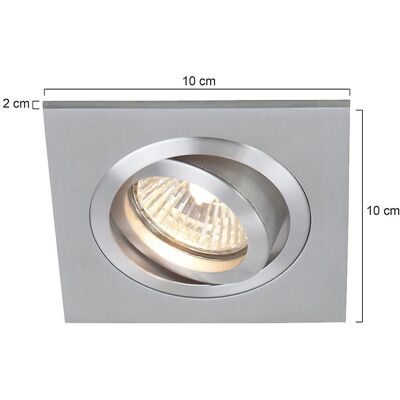 Sienna Pelite Brushed Steel Einbauspot - Recessed Spotlight Sienna Pelite Brushed Steel Einbauspot - Recessed Spotlight