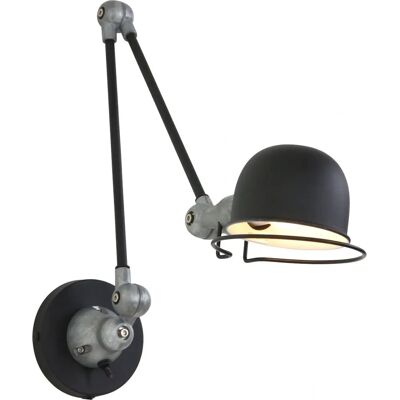 Lampada da Parete Sienna Davin Dome Nera Opaca - Faretto Lampada da Parete Sienna Davin Dome Nera Opaca - Faretto