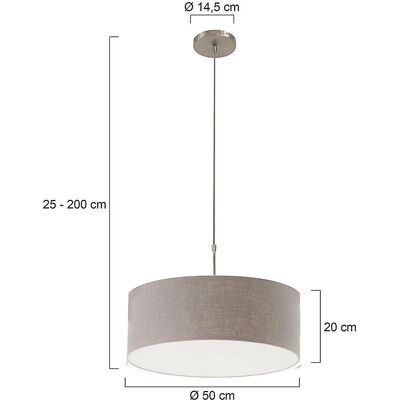 Lampadario a sospensione Sparkled Light di Steinhauer - E27 - 50cm - IP20 - Ambra Lampadario a sospensione Sparkled Light di Steinhauer - E27 - 50cm - IP20 - Ambra