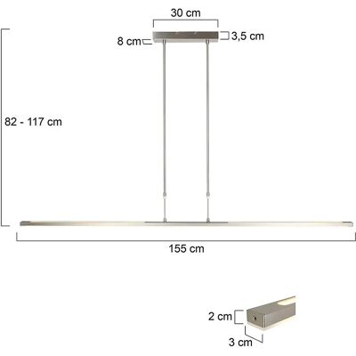 Sienna Lighting Zelena LED Hanglamp - Plafondlamp Sienna Lighting Zelena LED Hanglamp - Plafondlamp