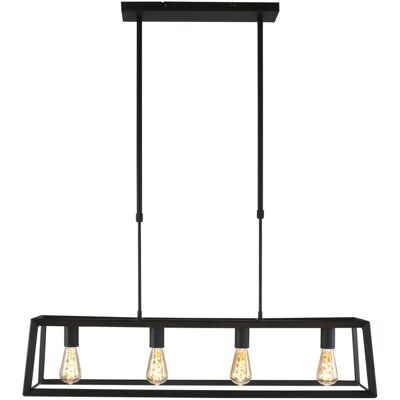 Lampada a Sospensione a Barra Dritta Buckley di Sienna - Nero Opaco Lampada a Sospensione a Barra Dritta Buckley di Sienna - Nero Opaco