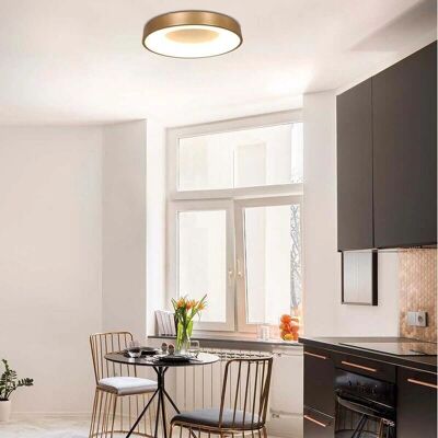 Sienna Lighting Sienna Ring Zylindrische Deckenleuchte Gold Matt - Deckenleuchte Sienna Lighting Sienna Ring Zylindrische Deckenleuchte Gold Matt - Deckenleuchte