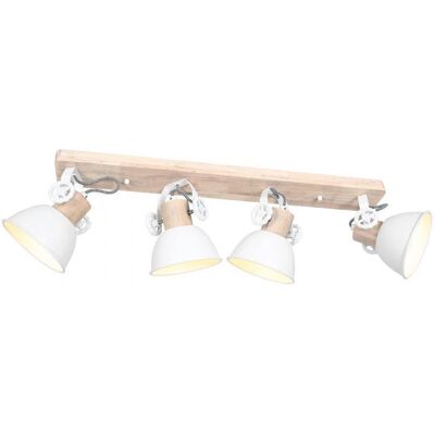 Sienna Lighting Gearwood Barra de Foco Industrial - Blanco - Foco LED E27 Sienna Lighting Gearwood Barra de Foco Industrial - Blanco - Foco LED E27
