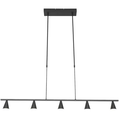 Suspension Sienna Vortex noire - 5 LED - IP20 - Publicité Suspension Sienna Vortex noire - 5 LED - IP20 - Publicité