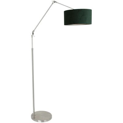 Lámpara de Pie Sienna Prestige Chic - Acero y Verde Terciopelo Lámpara de Pie Sienna Prestige Chic - Acero y Verde Terciopelo