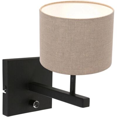 Aplique de Pared Steinhauer Lino Gris E27 - Aplique Aplique de Pared Steinhauer Lino Gris E27 - Aplique