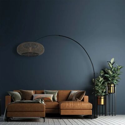 Lámpara de pie Steinhauer - Altura ajustable - E27 - Negro Lámpara de pie Steinhauer - Altura ajustable - E27 - Negro