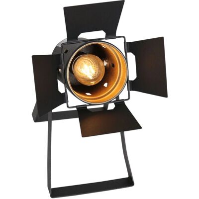 Mexlite Modelo 3380ZW - Lámpara de mesa negra regulable Mexlite Modelo 3380ZW - Lámpara de mesa negra regulable