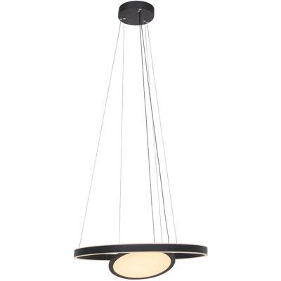 Steinhauer Hanglamp met zwart glas 2 LED Steinhauer Hanglamp met zwart glas 2 LED