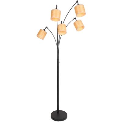 Lampadaire Bambus Noir Steinhauer - Dimmer - Douille E14 - 3671ZW - Publicité Lampadaire Bambus Noir Steinhauer - Dimmer - Douille E14 - 3671ZW - Publicité