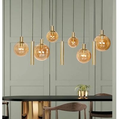 Lampadario in ottone Steinhauer Bollique LED Lampadario in ottone Steinhauer Bollique LED