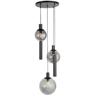 Lampada a sospensione Bollique di Steinhauer - Nero - Metallo - 60cm - Stile Moderno Lampada a sospensione Bollique di Steinhauer - Nero - Metallo - 60cm - Stile Moderno