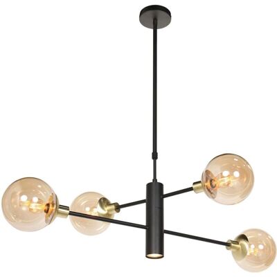 Steinhauer Constellation Dimbare Hanglamp - Messing - Metaal - 90cm Steinhauer Constellation Dimbare Hanglamp - Messing - Metaal - 90cm