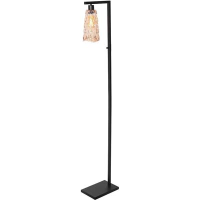 Lámpara de Pie Negra de Vidrio Steinhauer - Estilo Retro Lámpara de Pie Negra de Vidrio Steinhauer - Estilo Retro