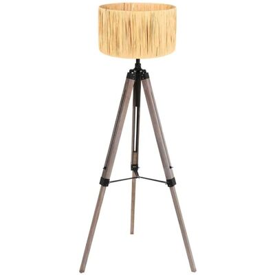 Lámpara de pie Mexlite Triek - Material de hierba - Regulable - 75cm - E27 - Negro Lámpara de pie Mexlite Triek - Material de hierba - Regulable - 75cm - E27 - Negro