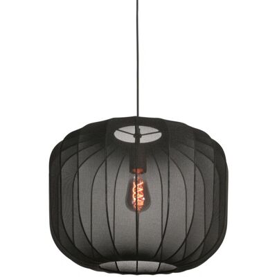 Anne Light & Home - Hanglamp Sable - Negro - Lino - Iluminación Anne Light & Home - Hanglamp Sable - Negro - Lino - Iluminación