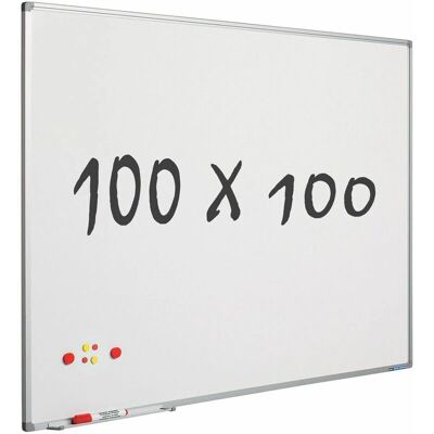 Smit Visual Whiteboard 100x100cm Magnetische lackierte Stahloberfläche Smit Visual Whiteboard 100x100cm Magnetische lackierte Stahloberfläche