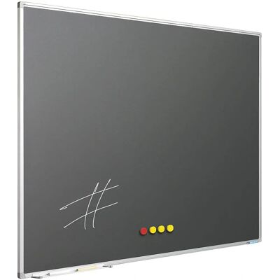 Quadro branco Kaiserkraft - 1200 x 900 mm - Superfície de aço magnético Quadro branco Kaiserkraft - 1200 x 900 mm - Superfície de aço magnético