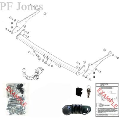 Brink Trailerkobling 4013700 - Aftageligt kuglehoved - Diagonal montering Brink Trailerkobling 4013700 - Aftageligt kuglehoved - Diagonal montering
