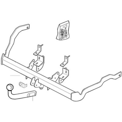 BRINK 438600 Trekhaak voor Renault Kangoo I & Express BRINK 438600 Trekhaak voor Renault Kangoo I & Express