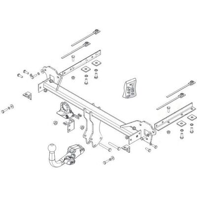 BRINK Trailerkrog - Aftagelig kugle, 1600kg BRINK Trailerkrog - Aftagelig kugle, 1600kg