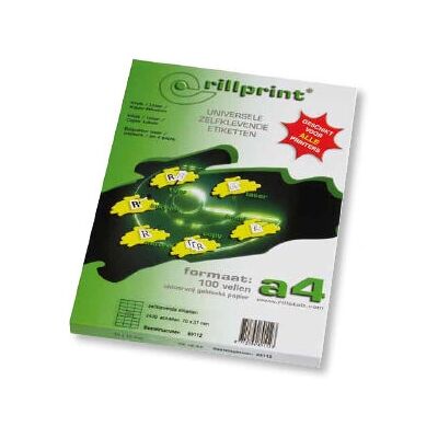 Rillprint 89122 Étiquette d'imprimante - Étiquettes adhésives polyvalentes - Publicité Rillprint 89122 Étiquette d'imprimante - Étiquettes adhésives polyvalentes - Publicité