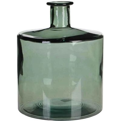 Mica Decorations Guan Flasche Vase - Recyceltes Glas - Grün/Grau Mica Decorations Guan Flasche Vase - Recyceltes Glas - Grün/Grau