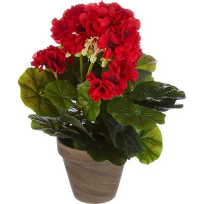 Plante Decoratif - Geranium PVC 11,5x33cm - Publicité Plante Decoratif - Geranium PVC 11,5x33cm - Publicité