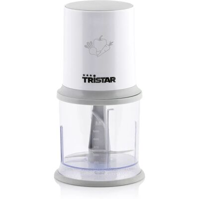 Tristar BL-4020 Picador de Alimentos - 0,5L, Cinza e Branco Tristar BL-4020 Picador de Alimentos - 0,5L, Cinza e Branco