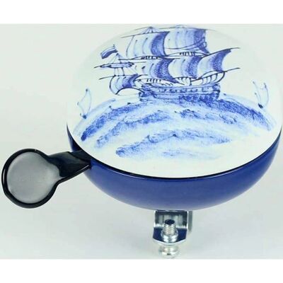 Widek Fietsbel Delft Blauw Zeilboot - Fietslamp Widek Fietsbel Delft Blauw Zeilboot - Fietslamp