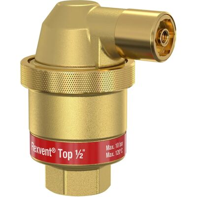 Vanne d'air automatique FLEXVENT Top 28515 - Conception compacte en laiton - Pièce pour chauffage - Publicité Vanne d'air automatique FLEXVENT Top 28515 - Conception compacte en laiton - Pièce pour chauffage - Publicité