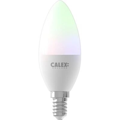 Calex Ampoule LED Blanche 5W E14 - WiFi Intelligent RGB - Publicité Calex Ampoule LED Blanche 5W E14 - WiFi Intelligent RGB - Publicité