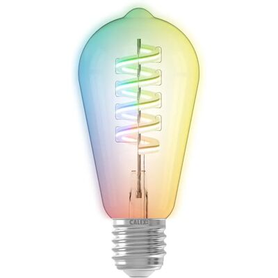 Calex Ampoule LED Blanche 4,9W E27 - Lampe RGB Connectée - Publicité Calex Ampoule LED Blanche 4,9W E27 - Lampe RGB Connectée - Publicité