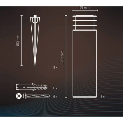 Calex Smart Outdoor Gartenpfosten RGBW - Gartenbeleuchtung Calex Smart Outdoor Gartenpfosten RGBW - Gartenbeleuchtung