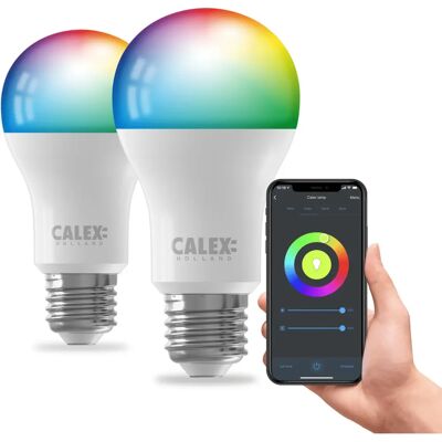 Calex Slimme LED-lamp - RGB, Wit, App-bediening Calex Slimme LED-lamp - RGB, Wit, App-bediening