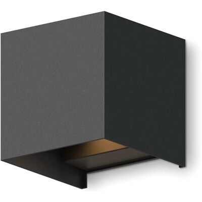 Calex - Cube 7001000000 - Zwart - IP54 - Wandlamp Calex - Cube 7001000000 - Zwart - IP54 - Wandlamp