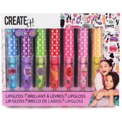 Ensemble de Gloss à Lèvres Create It - Paillettes & Parfum - 7 pcs - Publicité Ensemble de Gloss à Lèvres Create It - Paillettes & Parfum - 7 pcs - Publicité