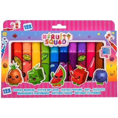 Pennarelli Fruity Squad Canenco - Punta Larga, 12 pezzi Pennarelli Fruity Squad Canenco - Punta Larga, 12 pezzi