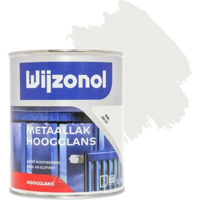 Wijzonol Witte Hoogglans Metaallak RAL 9010 - Metaallak Wijzonol Witte Hoogglans Metaallak RAL 9010 - Metaallak
