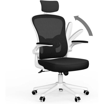 Chaise de Bureau Ajustable Support Lombaire Têtière Ergonomique - Publicité Chaise de Bureau Ajustable Support Lombaire Têtière Ergonomique - Publicité
