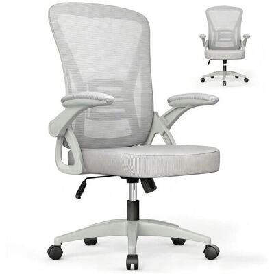 BIGZZIA - Ergonomic - Gris - 92-102 cm - Chaise de bureau - Publicité BIGZZIA - Ergonomic - Gris - 92-102 cm - Chaise de bureau - Publicité