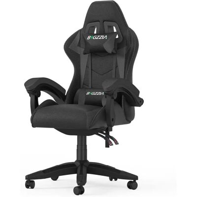 Bigzzia - Gaming Office Chair - Ergonomic - Black - Chair Bigzzia - Gaming Office Chair - Ergonomic - Black - Chair