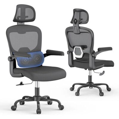 BIGZZIA - BIGZZIA - Avec Roulettes - Tête reposante - Chaise de bureau - Publicité BIGZZIA - BIGZZIA - Avec Roulettes - Tête reposante - Chaise de bureau - Publicité
