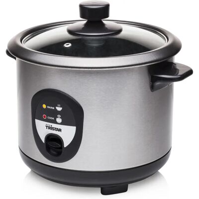 Tristar RK-6126 - Preto, Aço inoxidável - Panela de arroz Tristar RK-6126 - Preto, Aço inoxidável - Panela de arroz