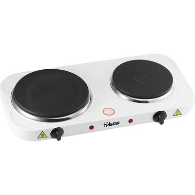 Tristar KP-6245 Doppel-Kochplatte - 2500 W - Weiss Tristar KP-6245 Doppel-Kochplatte - 2500 W - Weiss