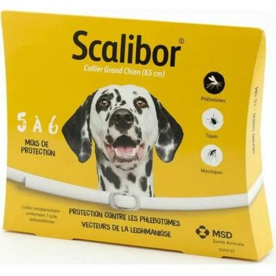 Collare Protettivo Scalibor Bianco per Cani di Taglia Grande - 65 cm Collare Protettivo Scalibor Bianco per Cani di Taglia Grande - 65 cm