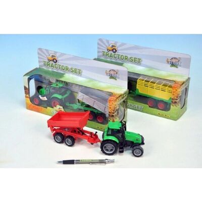 Traktor Kids Globe z Przyczepą - Zabawka Transportu Lądowego Traktor Kids Globe z Przyczepą - Zabawka Transportu Lądowego