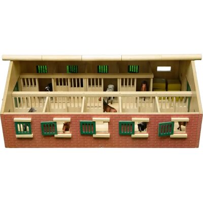Stajnia dla koni Kids Globe - 9 boksów - 62cm Stajnia dla koni Kids Globe - 9 boksów - 62cm