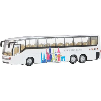 Kids Globe Weiße Bus Licht Sound 19cm - Spielzeugbus Kids Globe Weiße Bus Licht Sound 19cm - Spielzeugbus