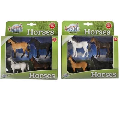 KidsGlobe 4 Pferde - Kids Globe - 1:32 - Pferdeset KidsGlobe 4 Pferde - Kids Globe - 1:32 - Pferdeset